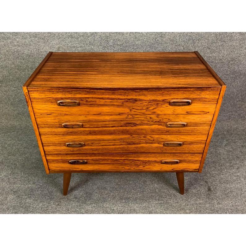 Vintage Danish Mid-Century Modern Rosewood Low Boy Dresser 1