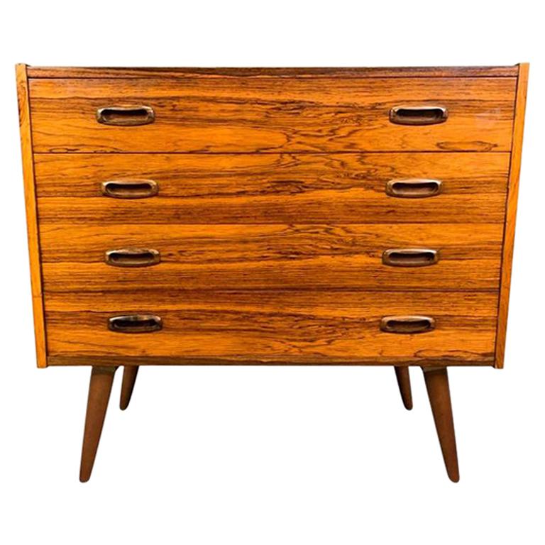Vintage Danish Mid-Century Modern Rosewood Low Boy Dresser