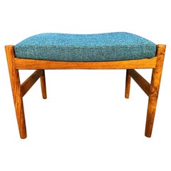 Vintage Danish Mid Century Modern Rosewood Ottoman