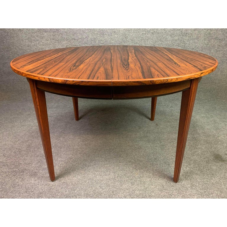 Vintage Danish Mid-Century Modern Rosewood Oval Dining ...