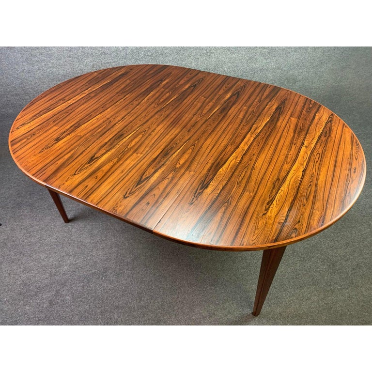 Vintage Danish Mid-Century Modern Rosewood Oval Dining ...
