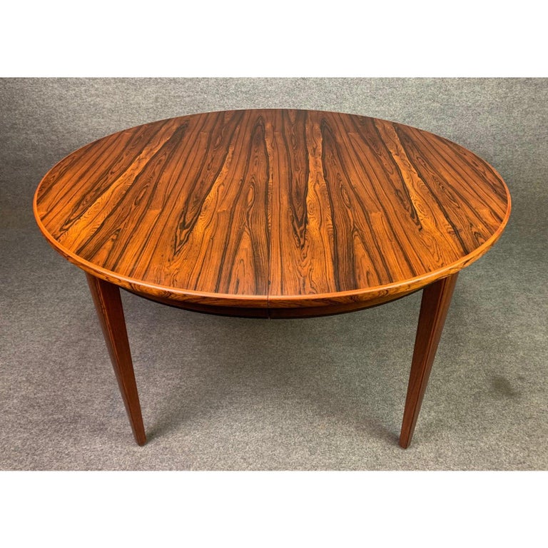 Vintage Danish Mid-Century Modern Rosewood Oval Dining ...