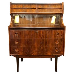 Vintage Danish Mid-Century Modern Rosewood Secretary Desk by Falsig