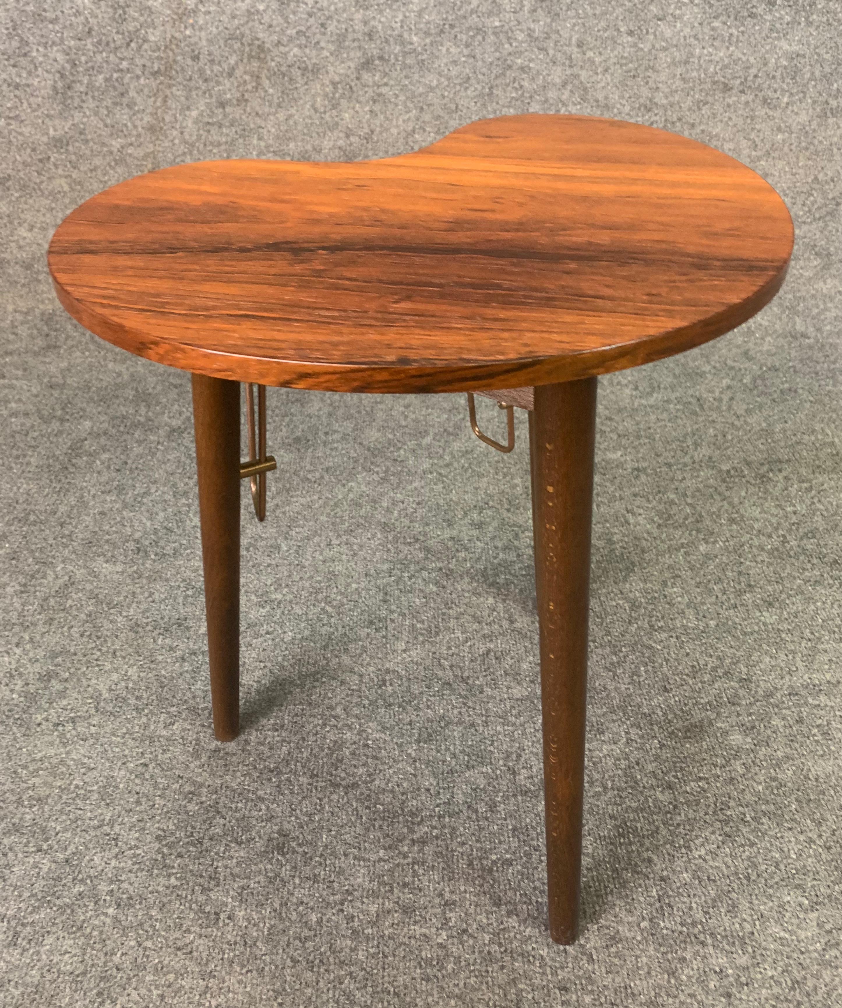 Scandinavian Modern Vintage Danish Mid-Century Modern Rosewood Side Table by Gorm Mobler