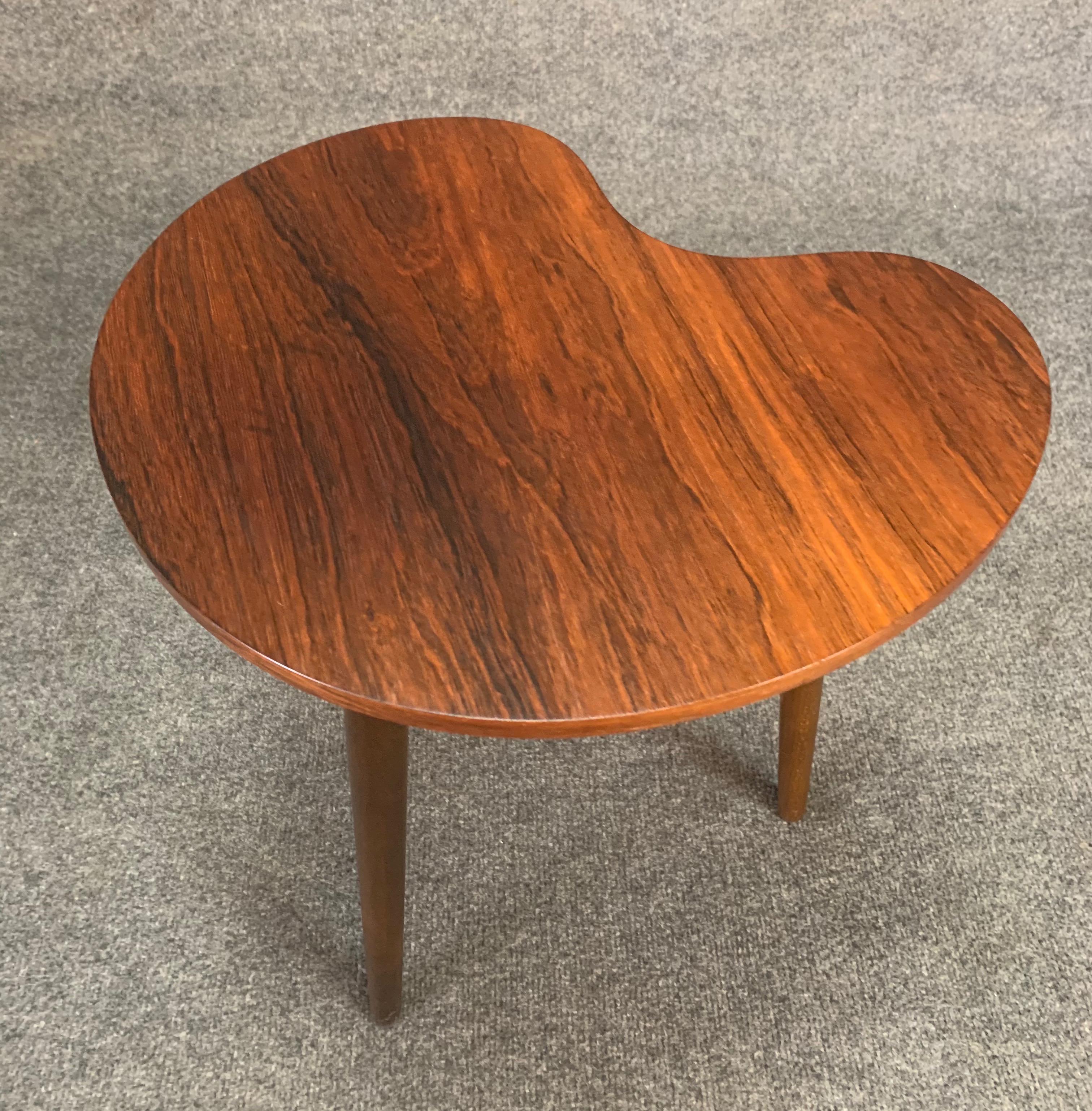 Vintage Danish Mid-Century Modern Rosewood Side Table by Gorm Mobler 1