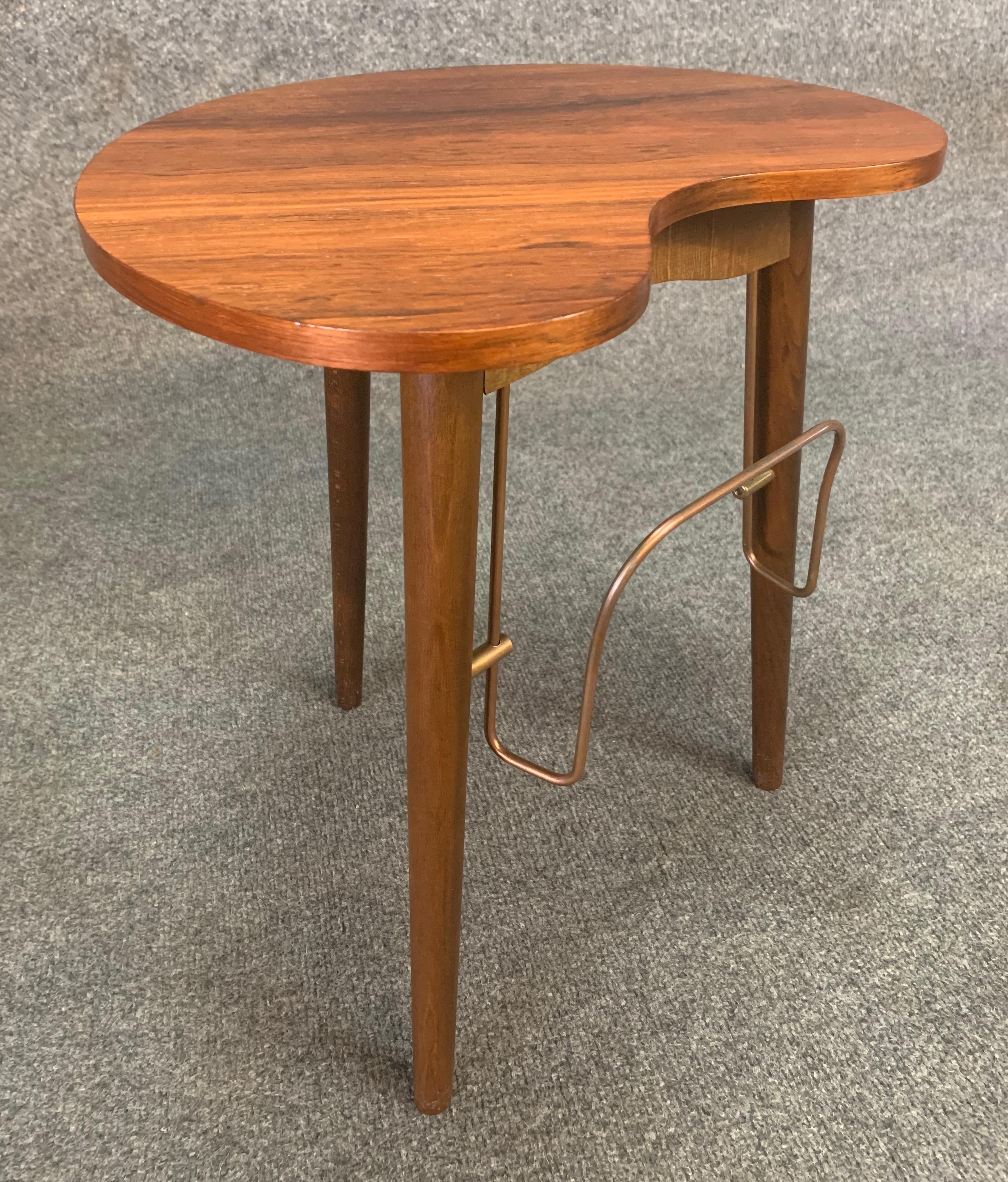 Vintage Danish Mid-Century Modern Rosewood Side Table by Gorm Mobler 3