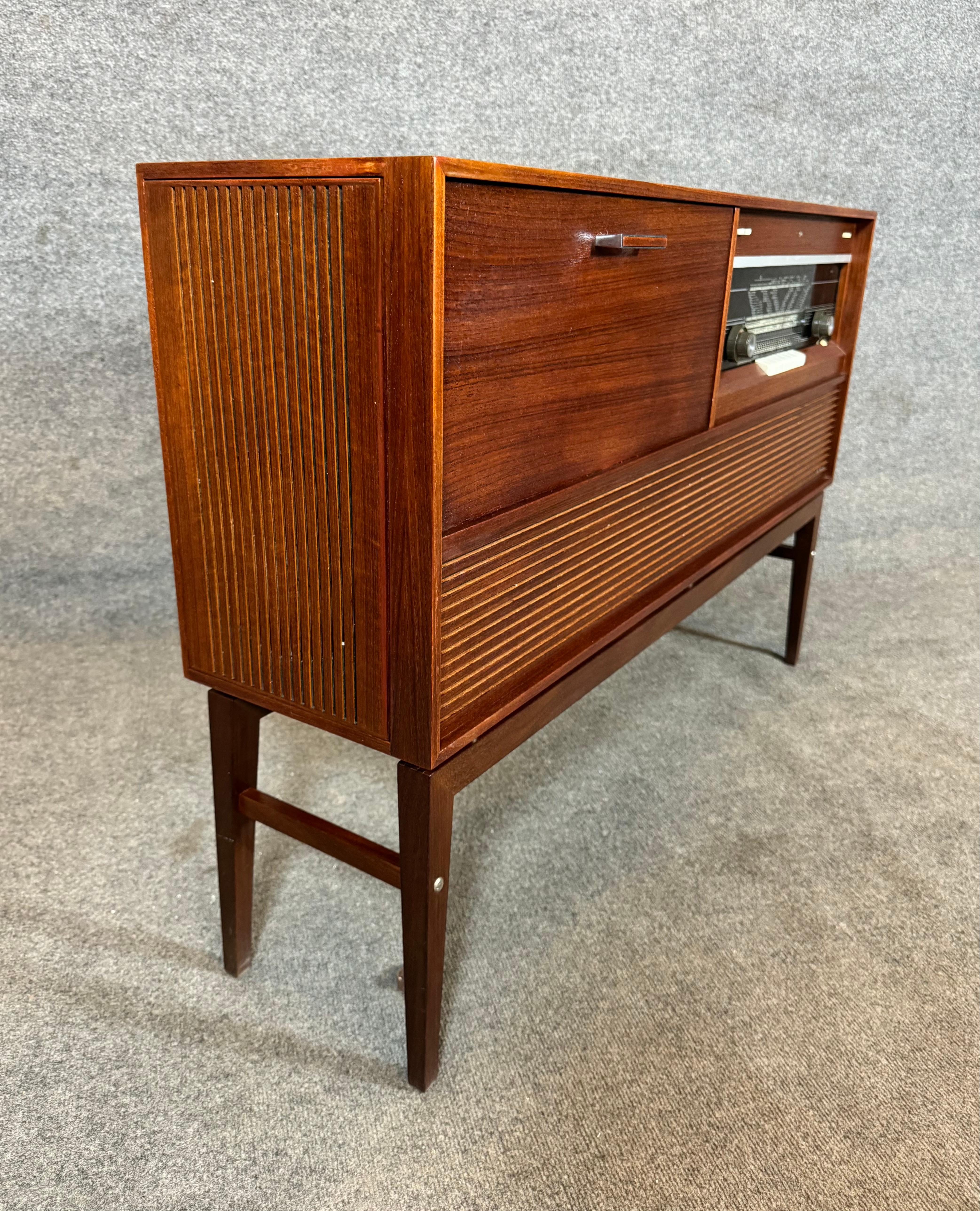 teak stereo cabinet