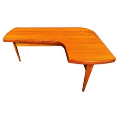 Vintage Danish Mid Century Modern Teak "Boomerang" Coffee Table