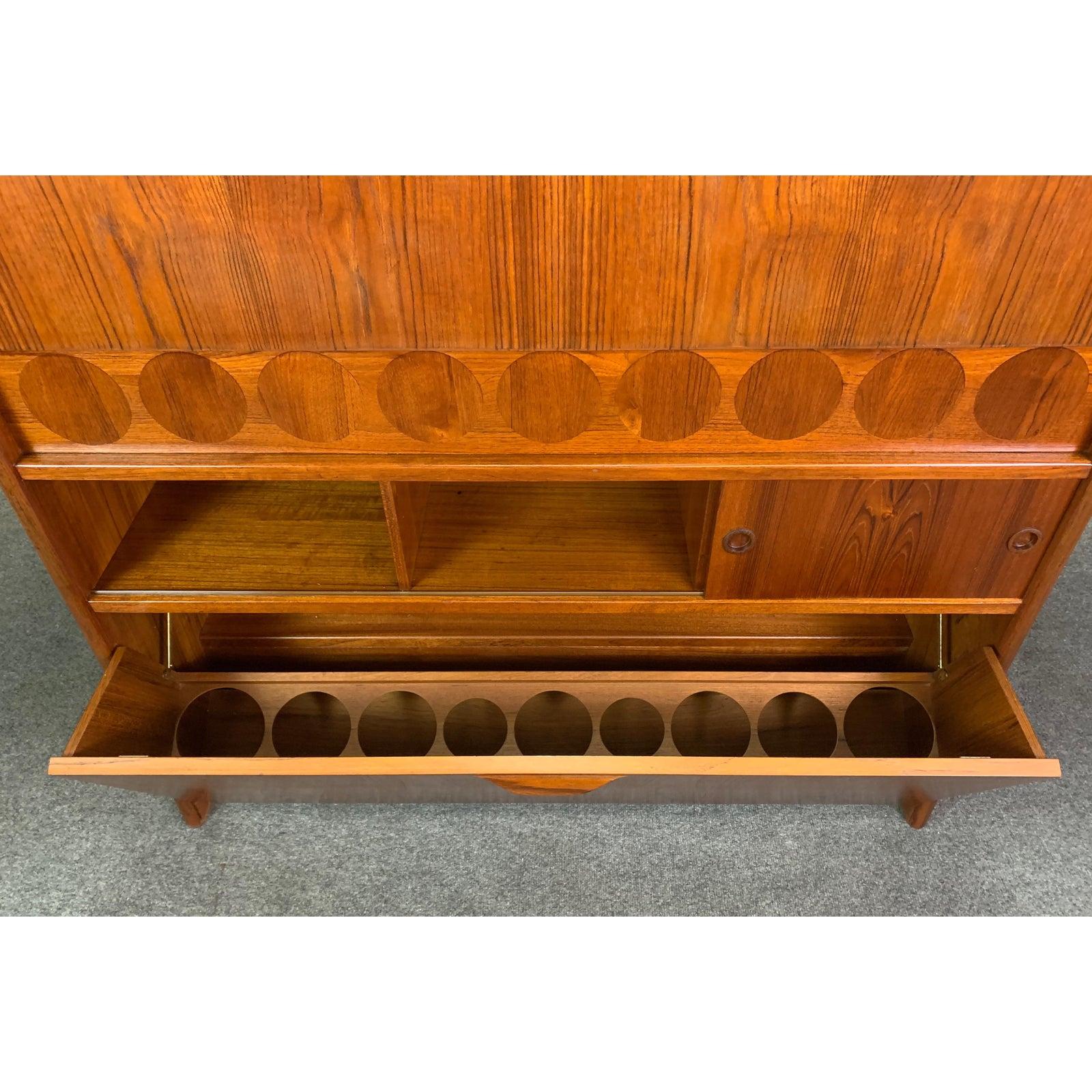 Vintage Danish Mid-Century Modern Teak Cocktail Bar Sk661 by Johannes ...
