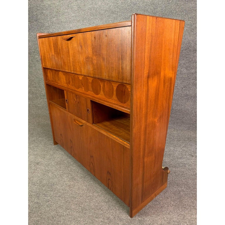 Vintage Danish Mid-Century Modern Teak Cocktail Bar Sk661 by Johannes ...