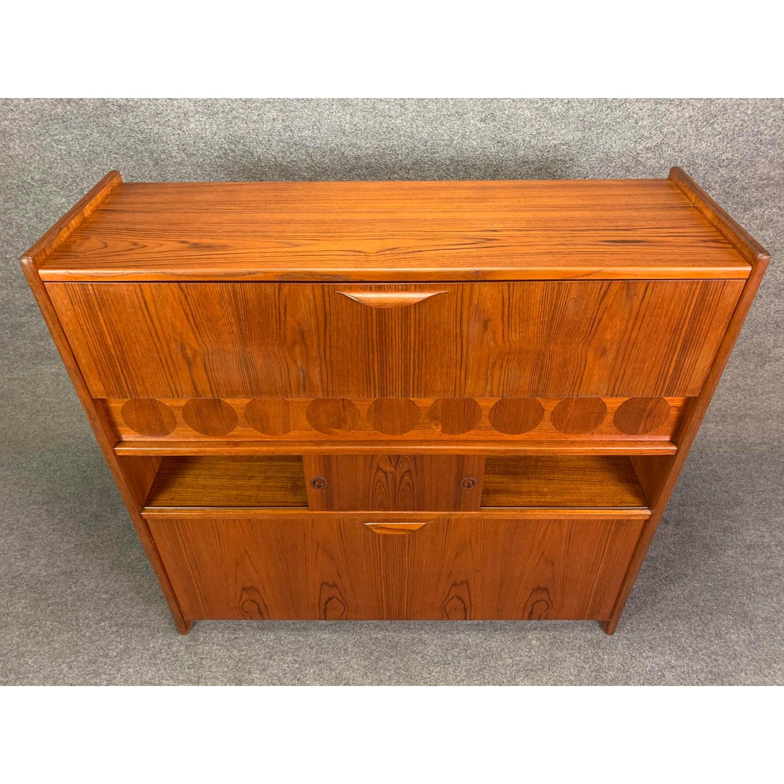 Vintage Danish Mid-Century Modern Teak Cocktail Bar Sk661 by Johannes ...
