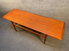 Vintage Danish Mid-Century Modern Teak Coffee Table by Arrebro Mobler