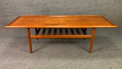 Vintage Danish Mid-Century Modern Teak Coffee Table by Grete Jalk for Glostrup
