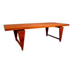 Vintage Danish Mid-Century Modern Teak Coffee Table by Illum Wikkelso