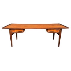 Vintage Danish Mid Century Modern Teak Coffee Table