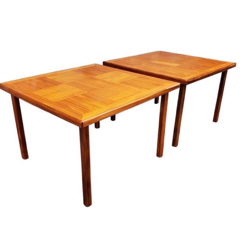 Vintage Danish Mid-Century Modern Teak Coffee Tables, Set of 2 In Good Condition For Sale In Seattle, WA