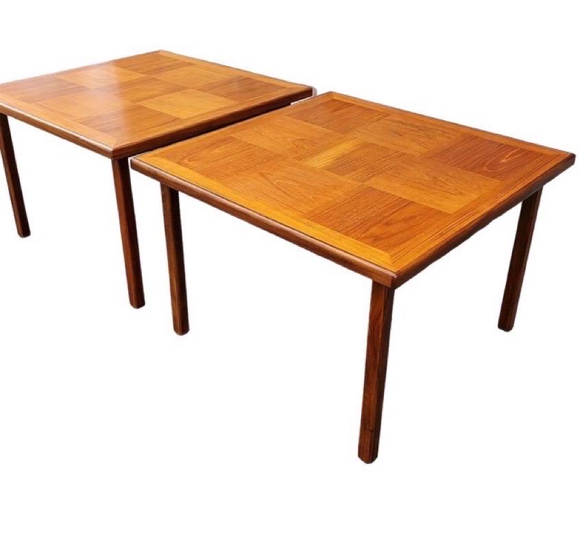 Vintage Danish Mid-Century Modern Teak Coffee Tables, Set of 2 For Sale 2
