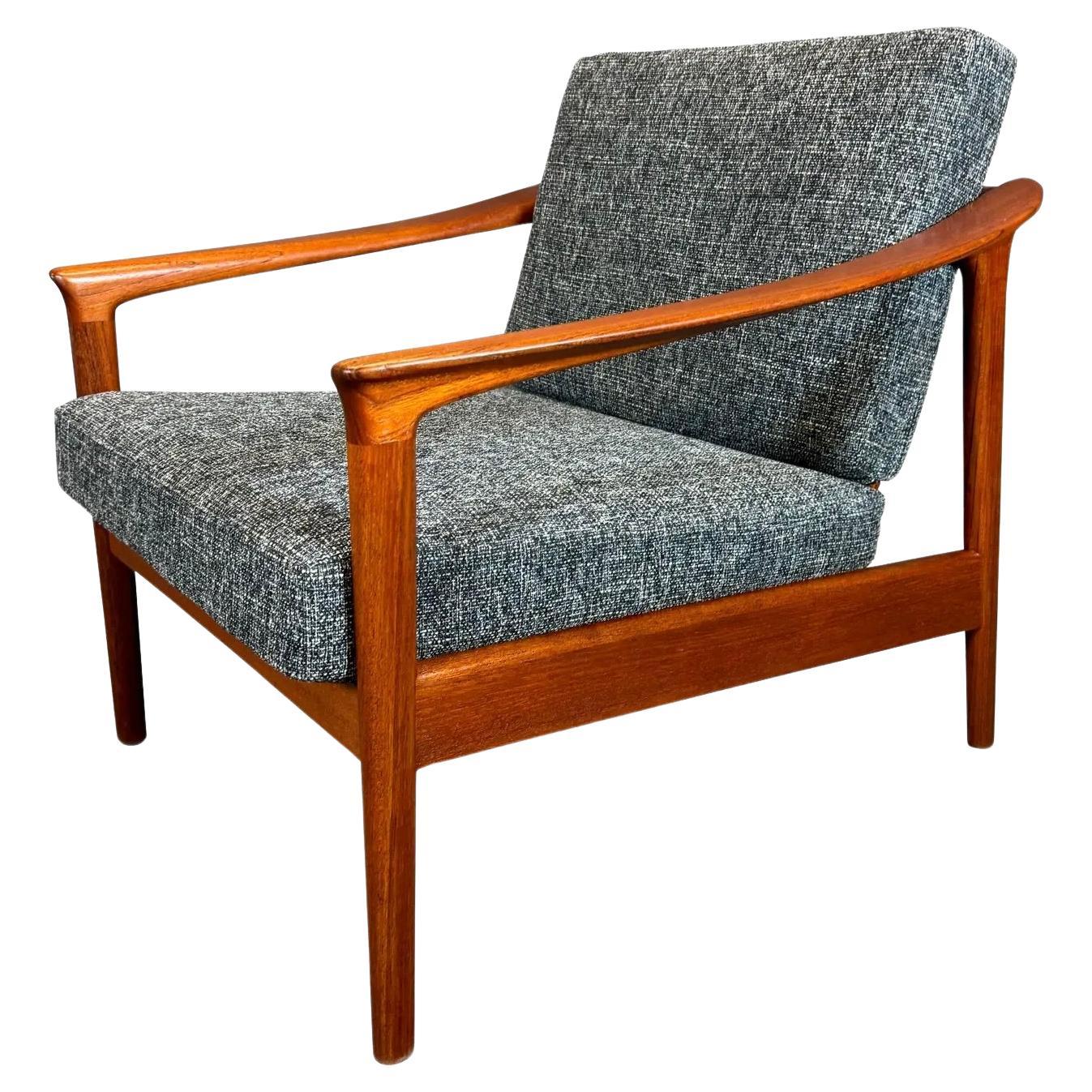 Vintage Danish Mid Century Modern Teak "Colorado" Lounge Chair by Folke Ohlsson