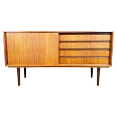 Vintage Danish Mid Century Modern Teak Compact Credenza