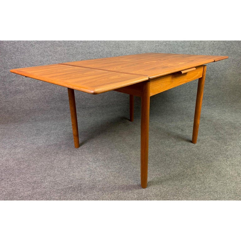 Vintage Danish Mid-Century Modern Teak Compact Dining ...