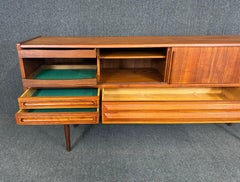 Vintage Danish Mid Century Modern Teak Credenza Attributed to Kofod Larsen