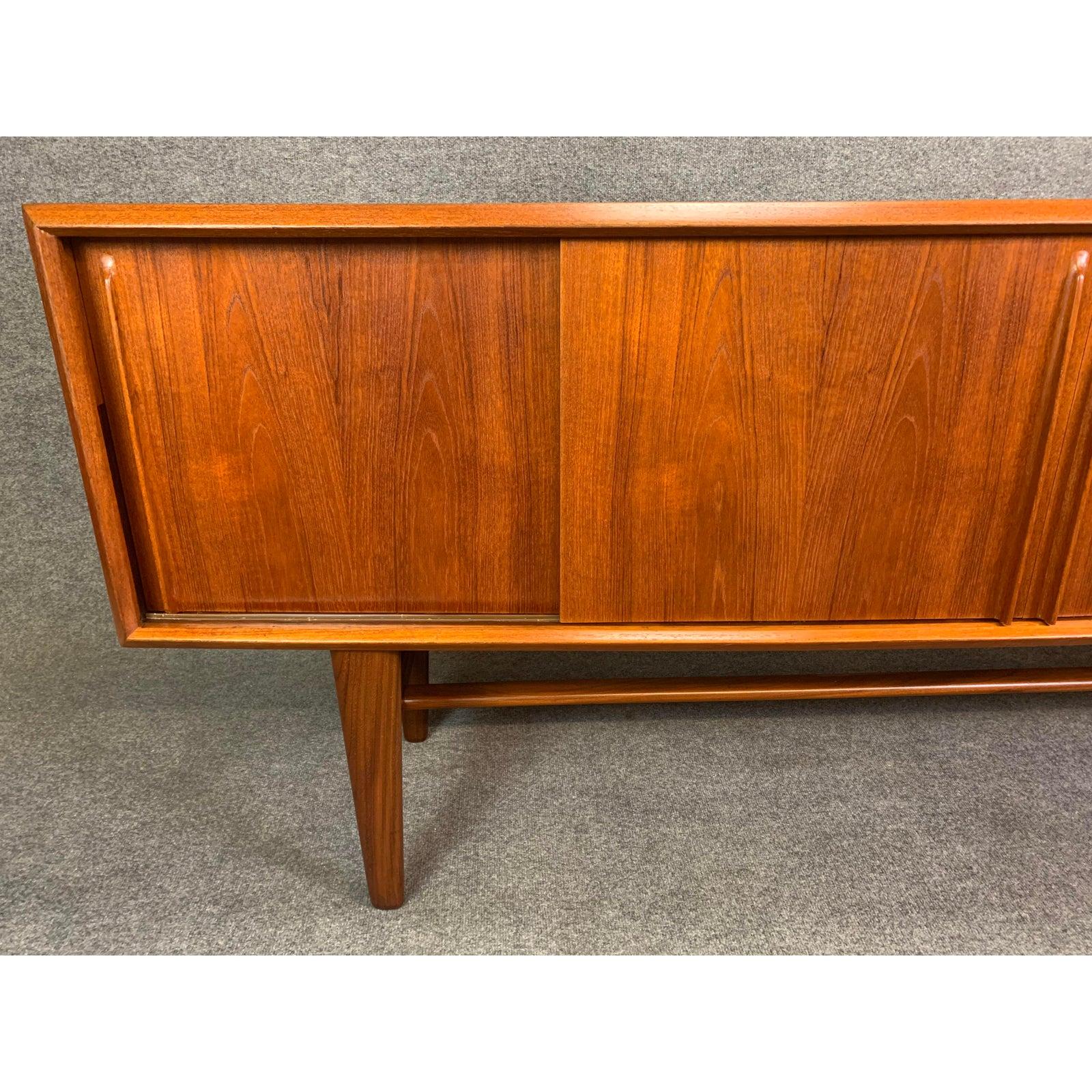 Mid-20th Century Vintage Danish Mid-Century Modern Teak Credenza by Arne Vodder for HP Hansen