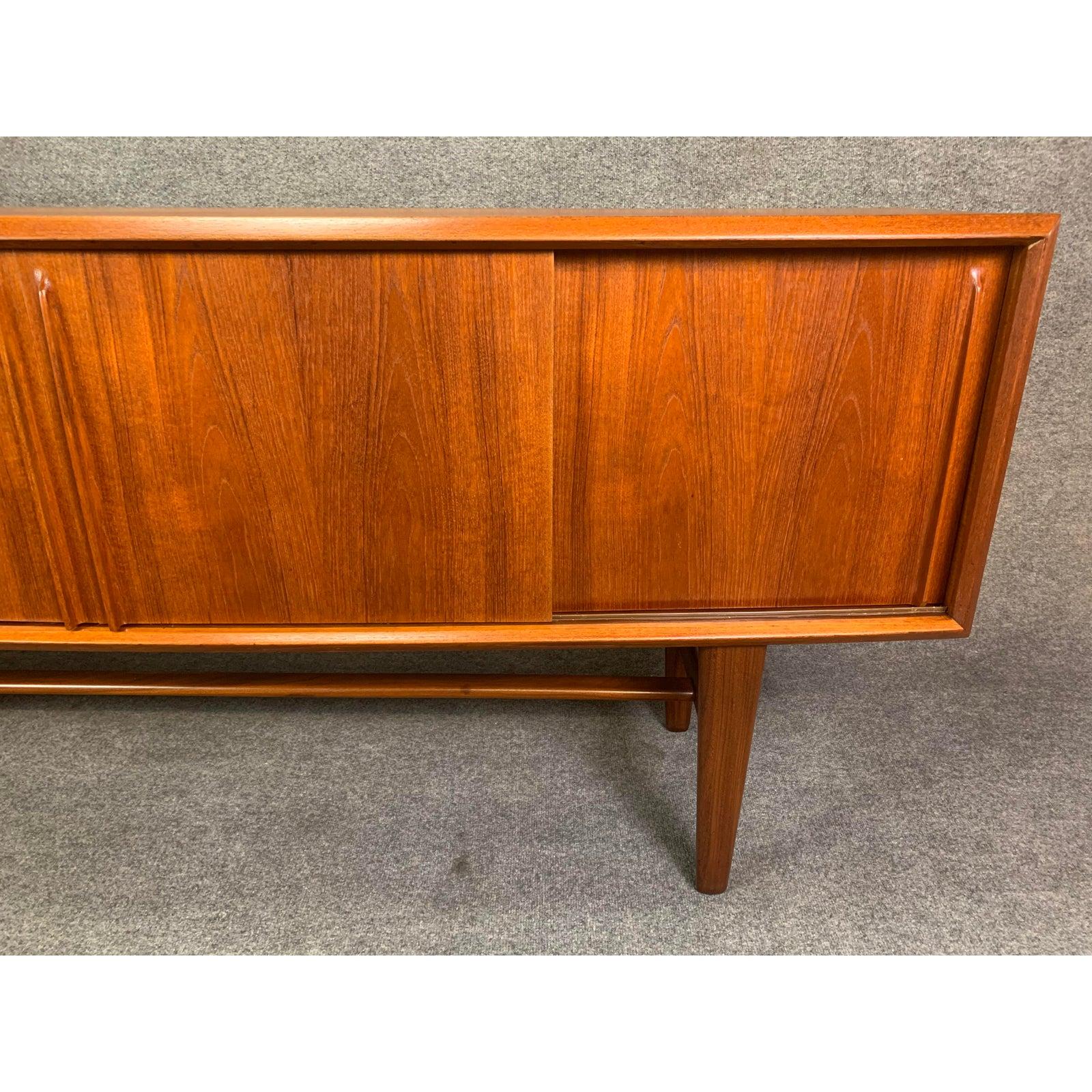 Vintage Danish Mid-Century Modern Teak Credenza by Arne Vodder for HP Hansen 1