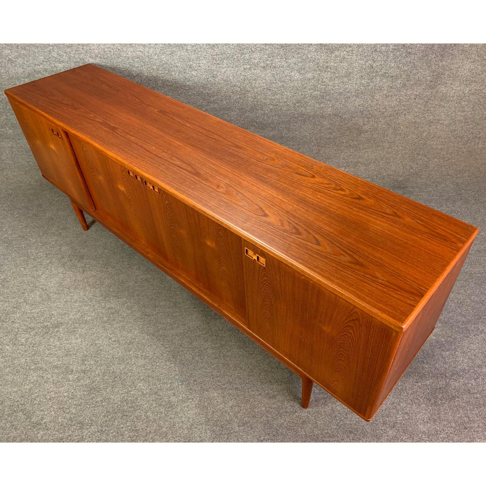 Vintage Danish Mid-Century Modern Teak Credenza by Christian Linneberg 1