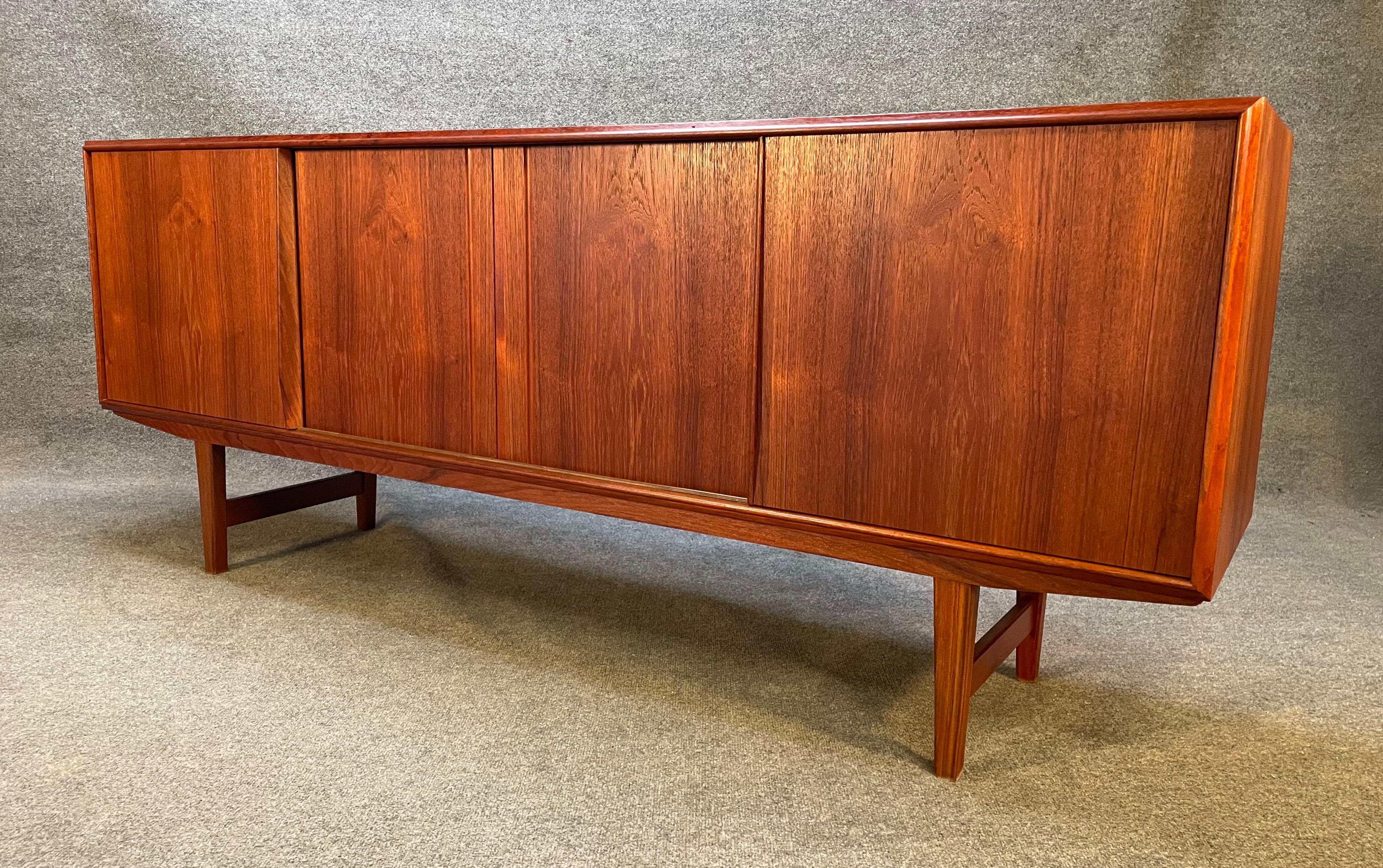 Vintage Danish Mid-Century Modern Teak Credenza by E.W Bach 2