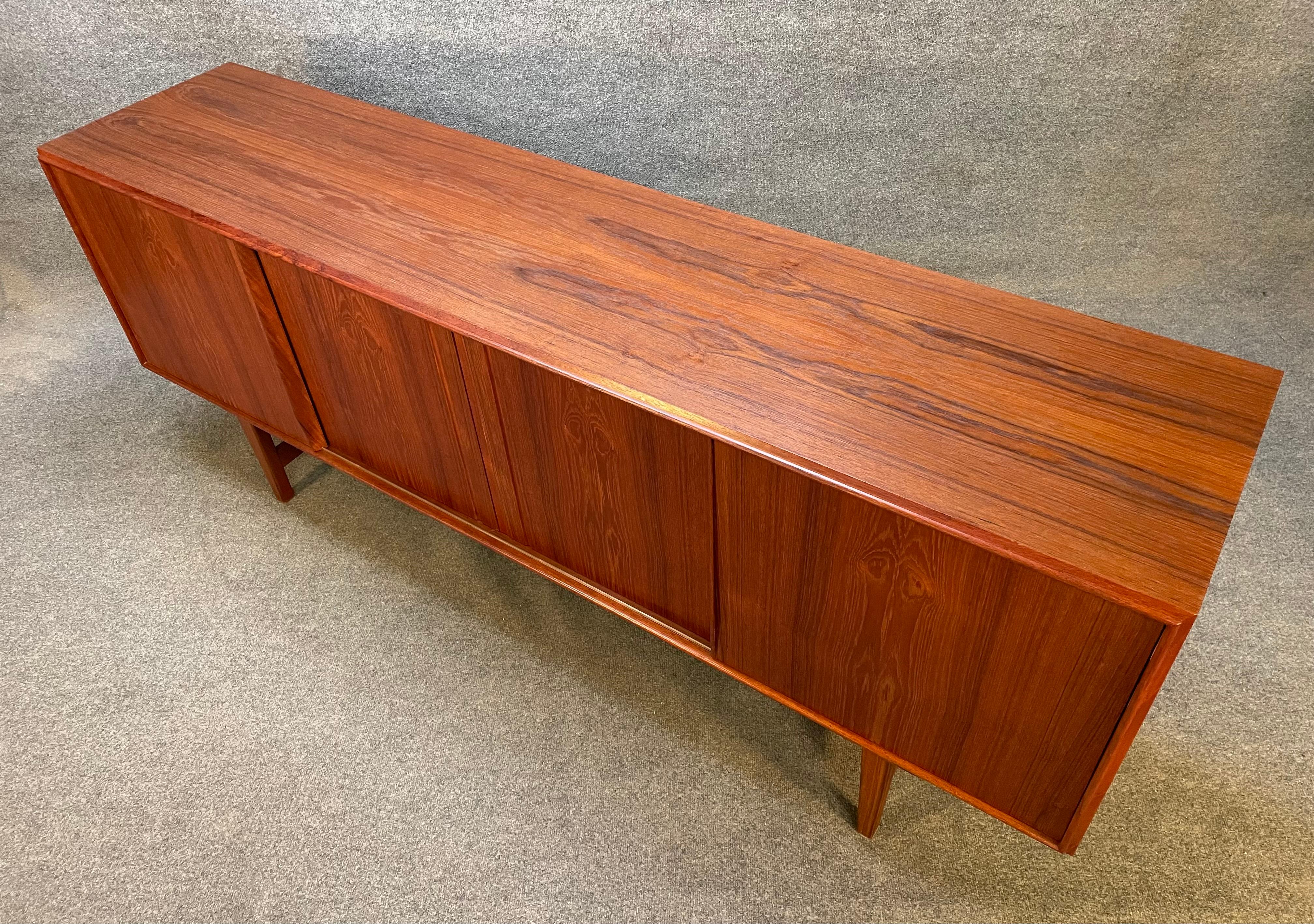 Vintage Danish Mid-Century Modern Teak Credenza by E.W Bach 3