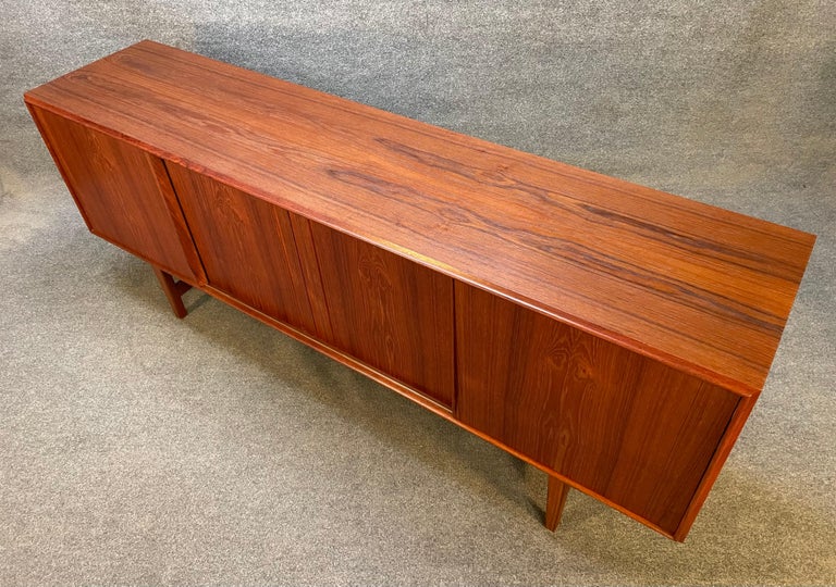 Vintage Danish Mid-Century Modern Teak Credenza by E.W Bach For Sale 3