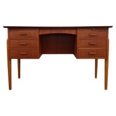 Retro Danish Mid Century Modern Teak Desk