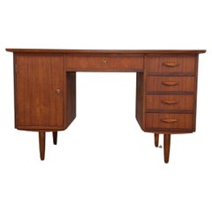 Vintage Danish Mid Century Modern Teak Desk