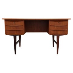 Vintage Danish Mid Century Modern Teak Desk