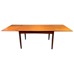 vintage danish teak dining table Vintage Danish Mid-Century Modern Teak Draw Leaf Dining Table