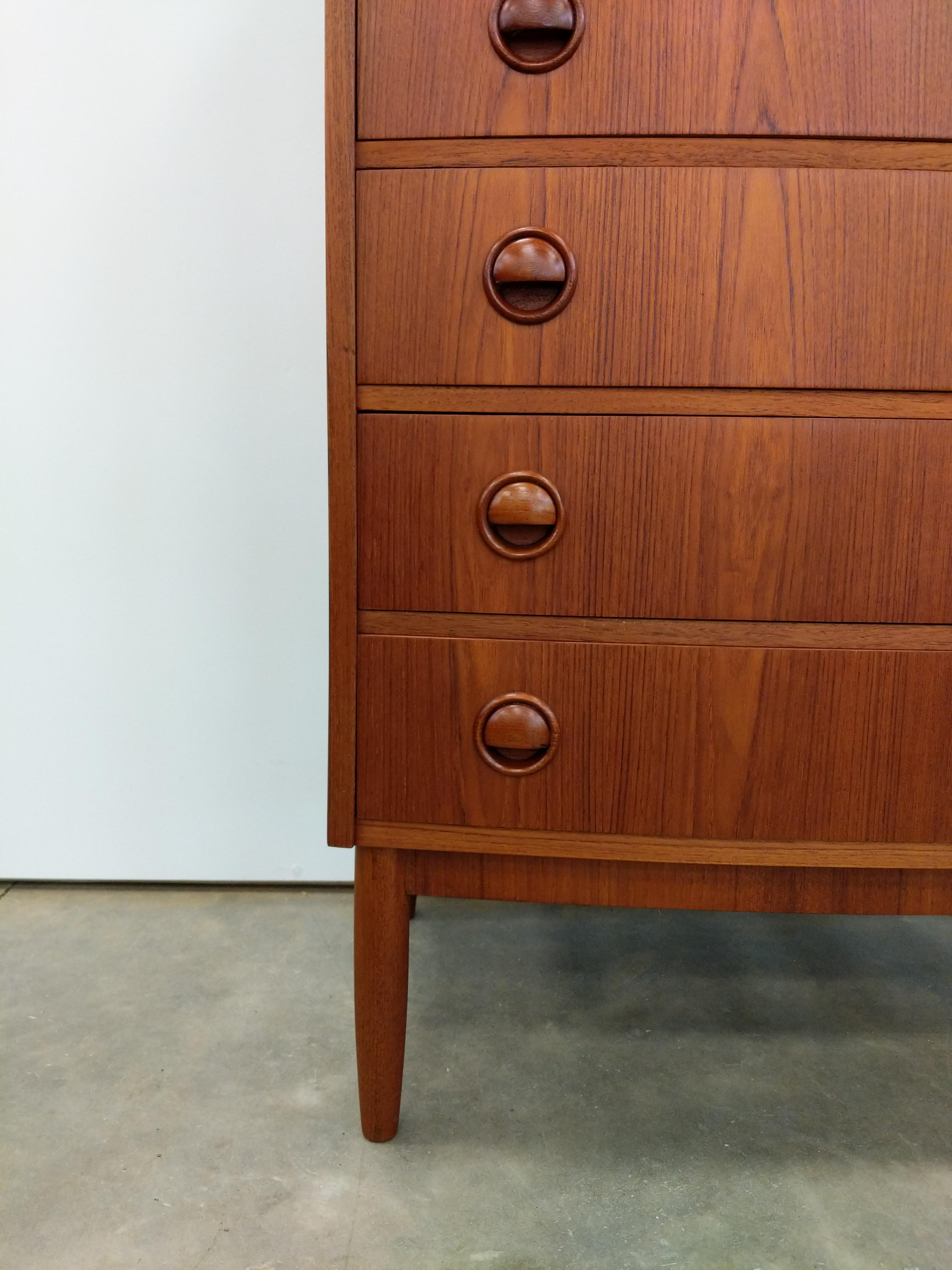 Dänische Vintage-Kommode aus Teakholz von Kai Kristiansen, Mid-Century Modern (20. Jahrhundert)