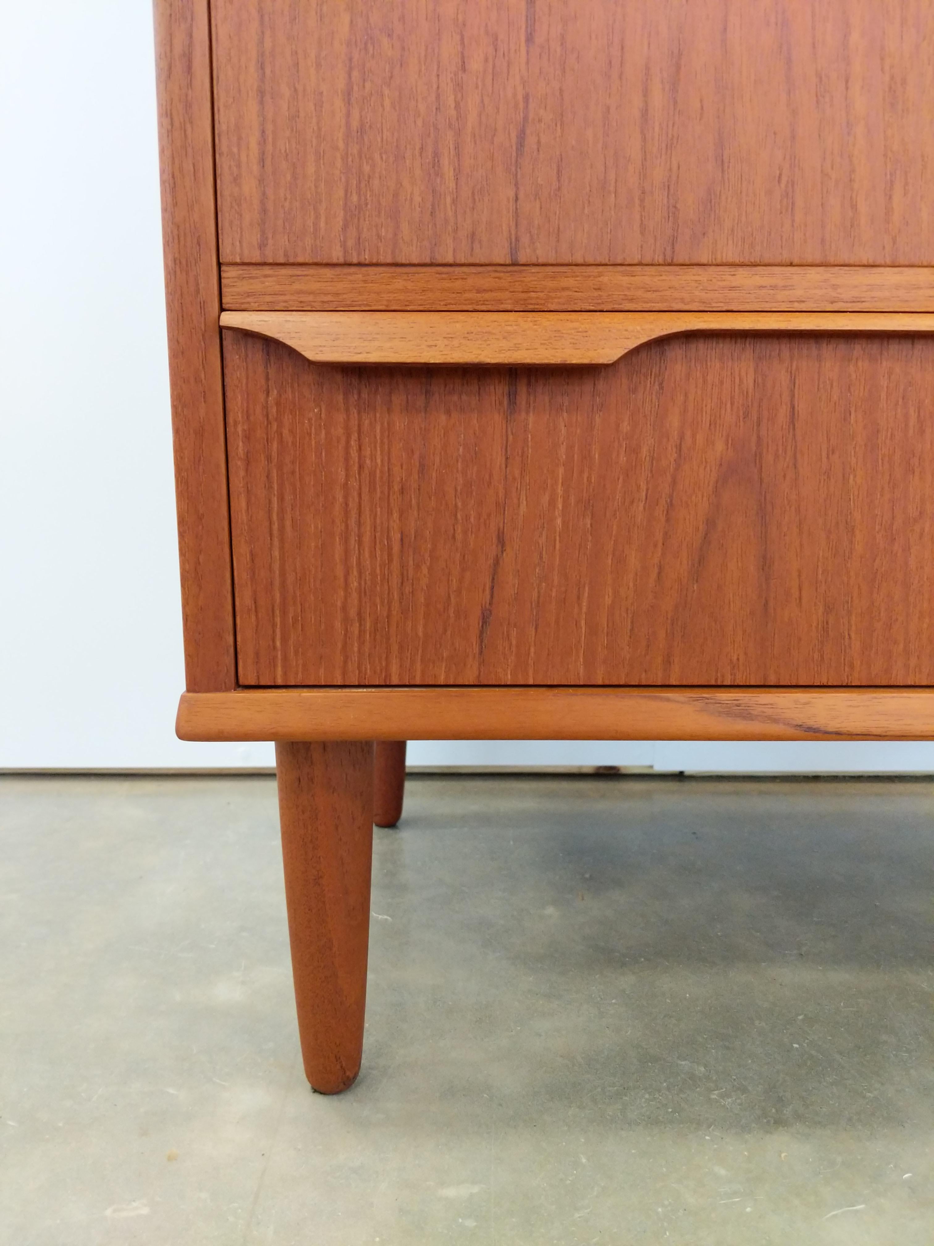 20th Century Vintage Danish Mid Century Modern Teak Dresser