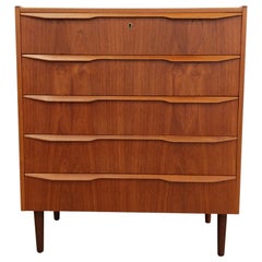 Vintage Danish Mid Century Modern Teak Dresser