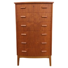 Vintage Danish Mid Century Modern Teak Dresser