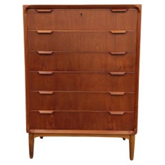 Vintage Danish Mid Century Modern Teak Dresser