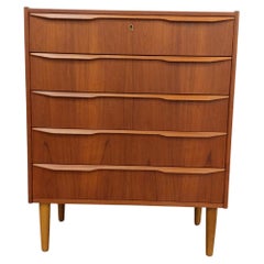 Vintage Danish Mid Century Modern Teak Dresser