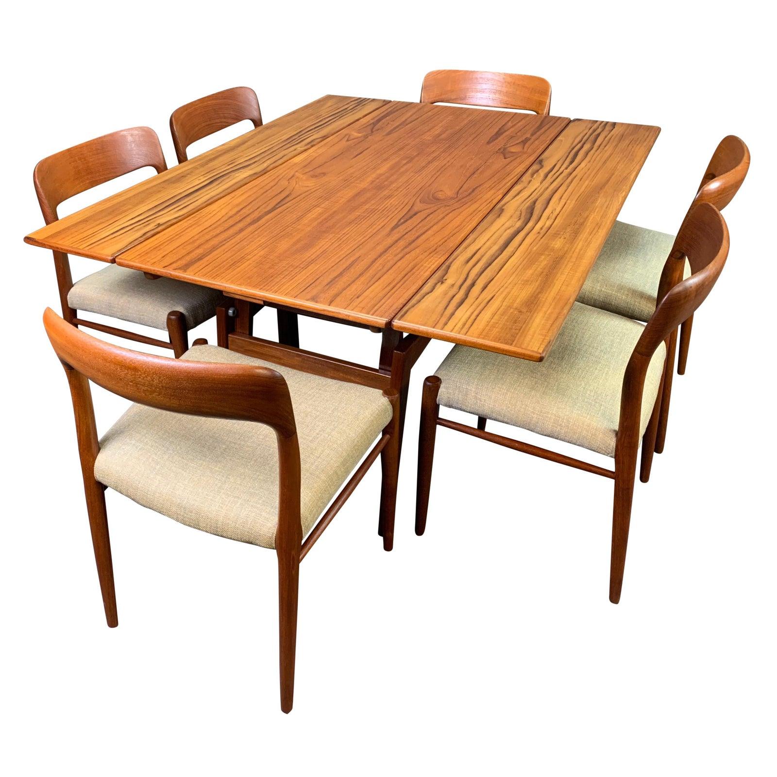 Woodwork Vintage Danish Mid-Century Modern Teak Elevator Coffee-Dining Table