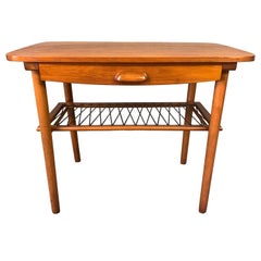 Vintage Danish Mid-Century Modern Teak End Table