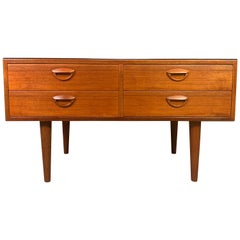 Vintage Danish Mid-Century Modern Teak Entry Chest, Console by Kai Kristiansen