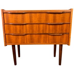 Vintage Danish Mid-Century Modern Teak Entry Chest, Nightstand