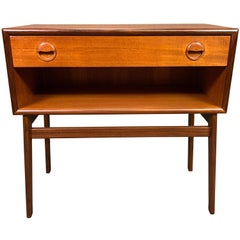 Vintage Danish Mid-Century Modern Teak Entry Chest, Side Table