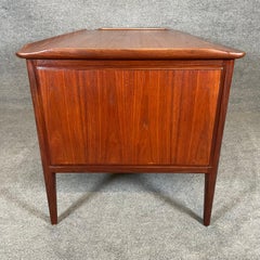 Vintage Danish Mid Century Modern Teak Executive Desk by Svend Madsen