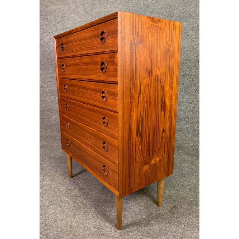Vintage Danish Mid-Century Modern Teak Gentleman's Chest ...