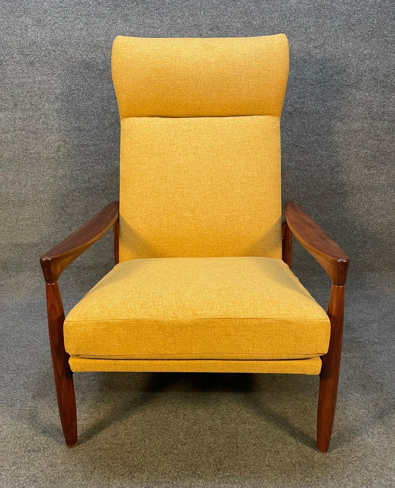 Vintage Danish MidCentury Modern Teak "Kolding" Lounge Chair by Erik