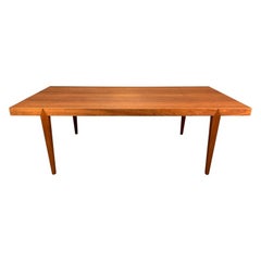 Vintage Danish Mid-Century Modern Teak Large Coffee Table by Severin Hansen Jr